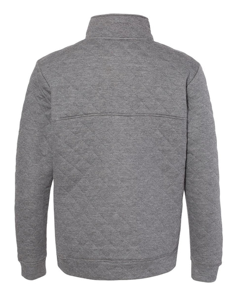 Quilted Snap Pullover - Charcoal Heather