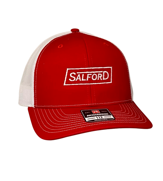 Richardson Trucker Snapback Cap - Red/White