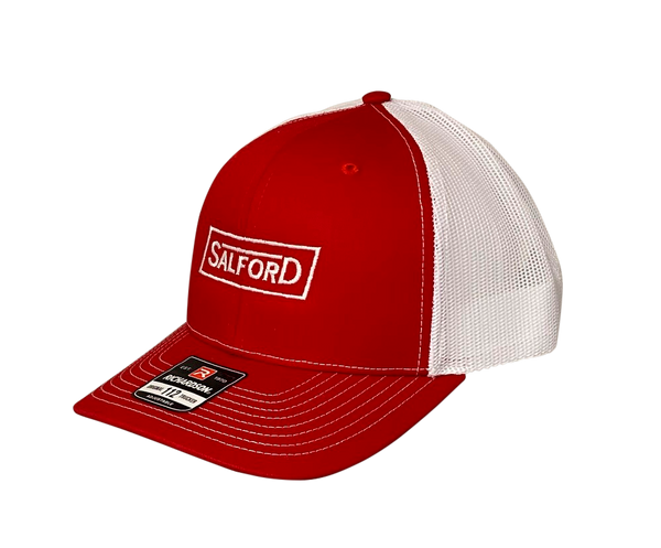 Richardson Trucker Snapback Cap - Red/White