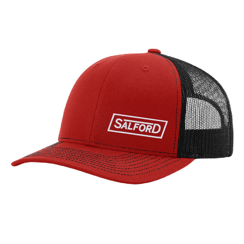 Richardson Trucker Snapback Cap - Red/Black