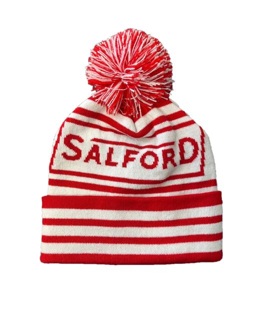 Retro Salford Pom Pom Toque