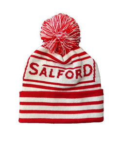 Retro Salford Pom Pom Toque